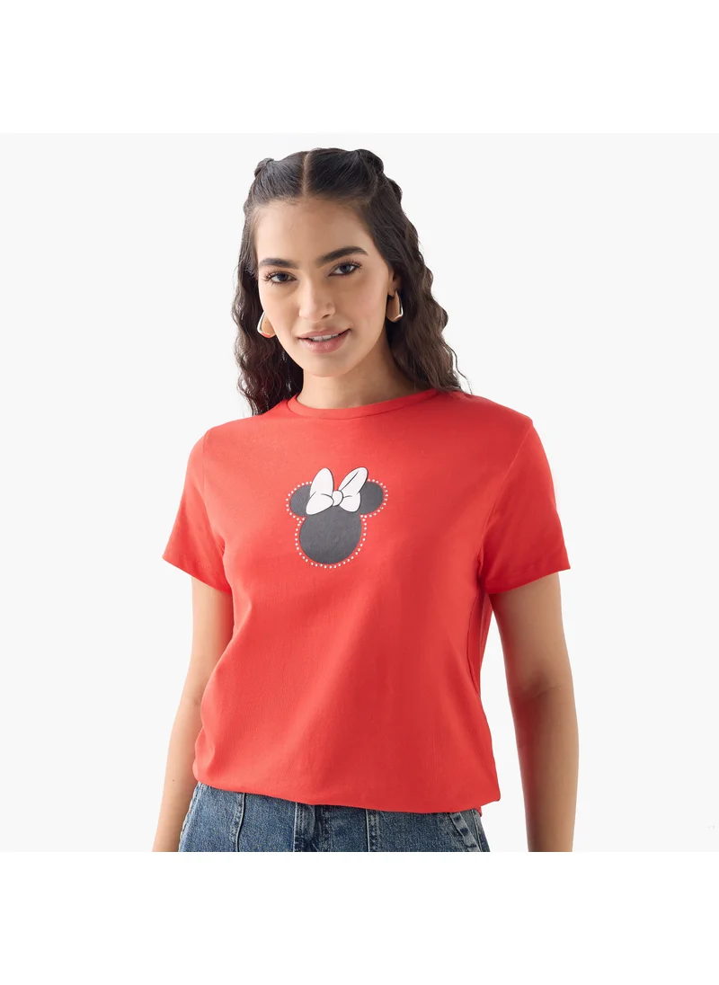 اس بي كاركترز Minnie Mouse Print T-shirt