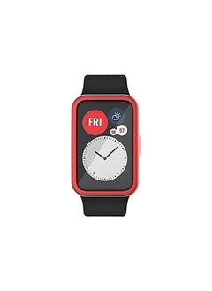 VINSOC TPU Full Watch Case Protector for Huawei Fit Red  - Image 1