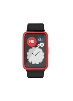 VINSOC TPU Full Watch Case Protector for Huawei Fit Red  - Image 2