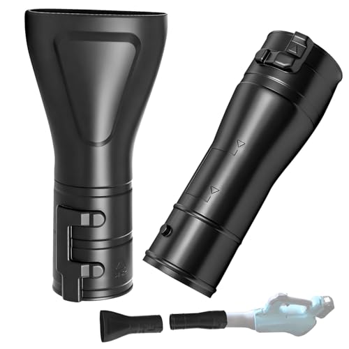 Haiouus 191B21-6 191L13-5 Adapter Pipe & 197889-6 Flat end Nozzle, Compatible with Makita X2 36V XBU02Z - XBU03 18V Brushless Cordless Blower, 191L13-5 191B21-6 Blower Nozzle Adapter - Image 1
