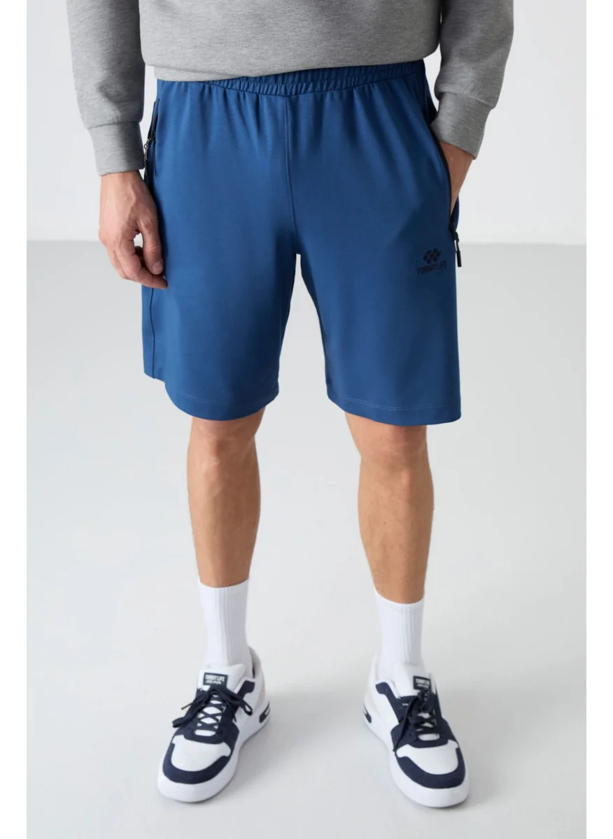 Tommy Life Parliament Hidden Zipper Back Pocket Lace-Up Standard Fit Men's Shorts - 81136