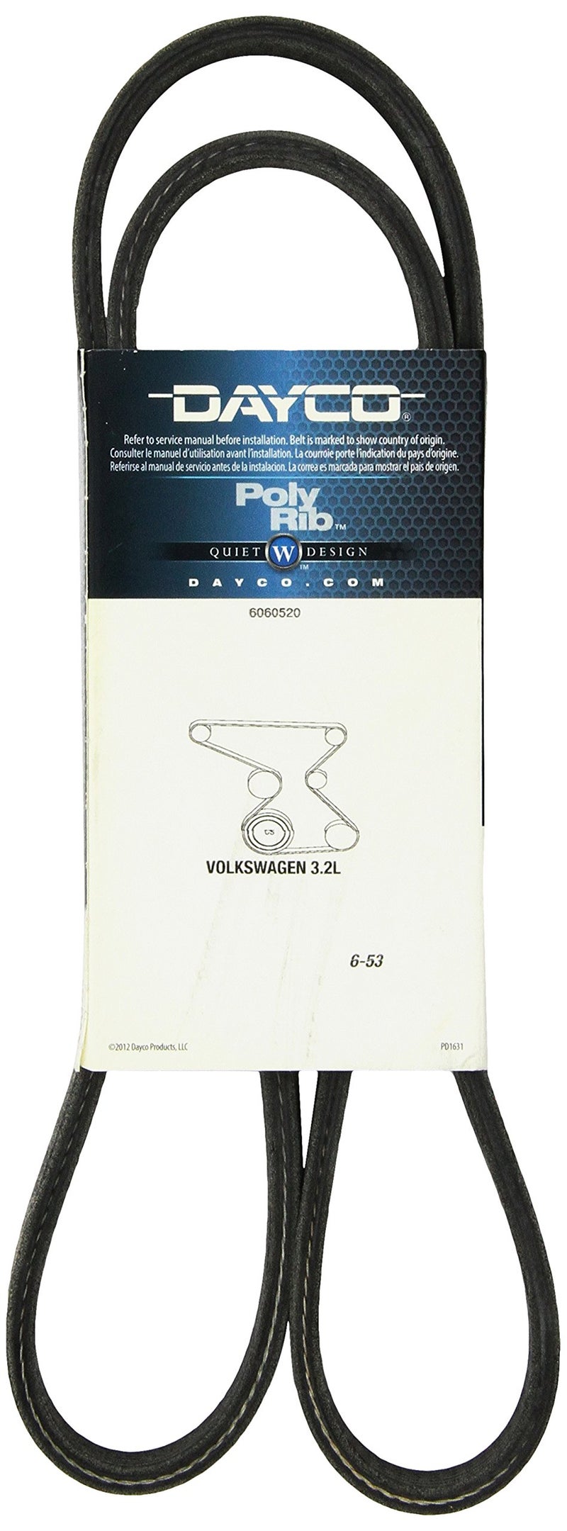 Dayco 6060520 Fan Belt - Image 2
