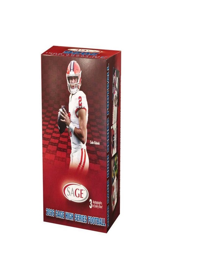 Sage 2026 Sage High Series Football Trading Card Blaster Box (3 Autographs Per Trading Card Box) - Image 1