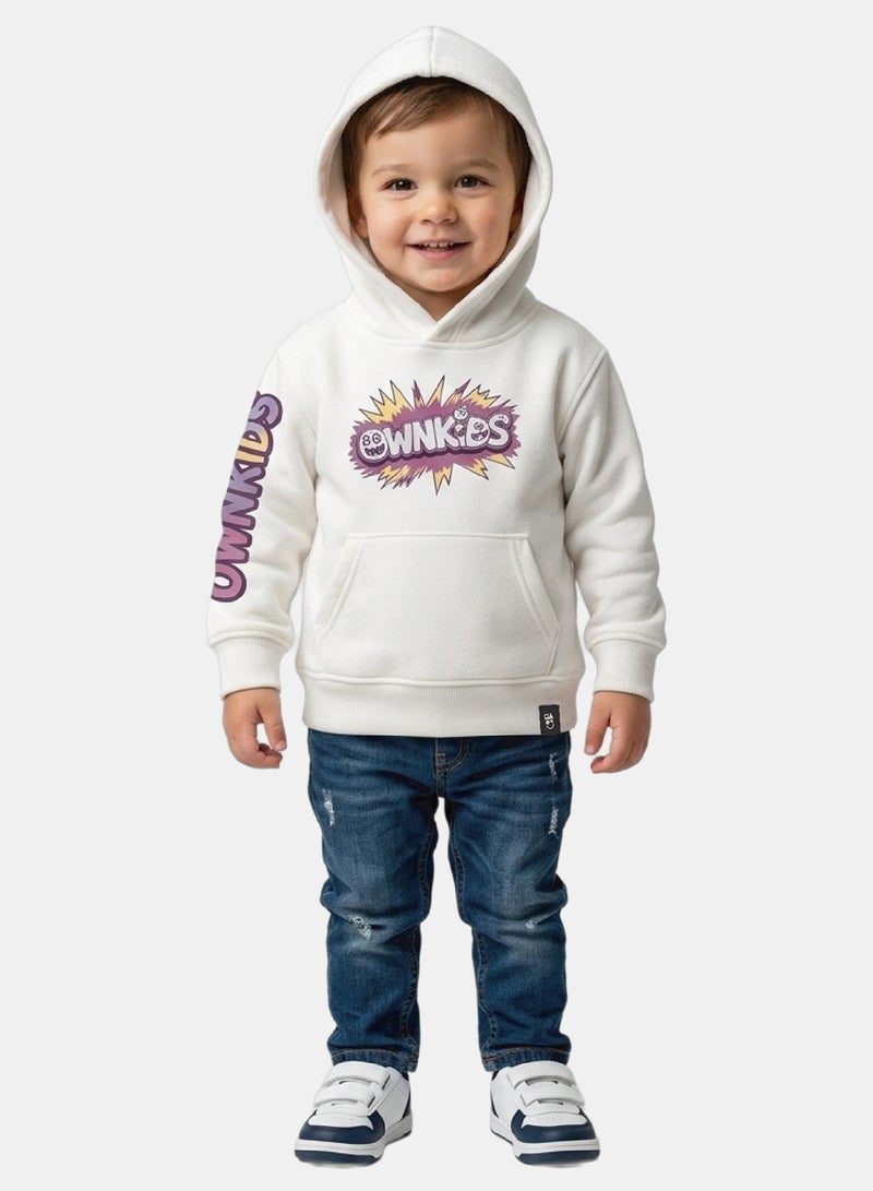 OWNKIDS Winter Melton Hoodie Printed - Image 3