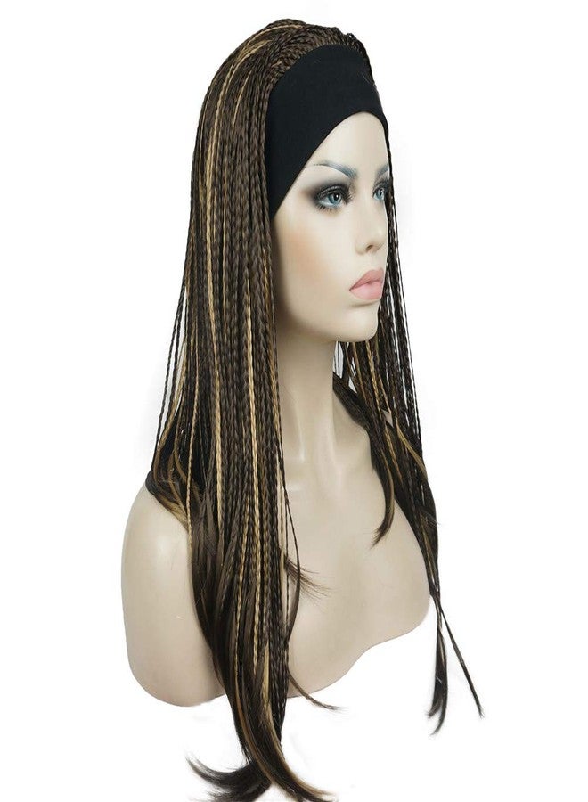 ايمول شعر كروشيه طويل مضفر من Aimole، مضفر يدويًا بالكامل، مع طوق رأس، نصف باروكة (8TT124) - Image 3
