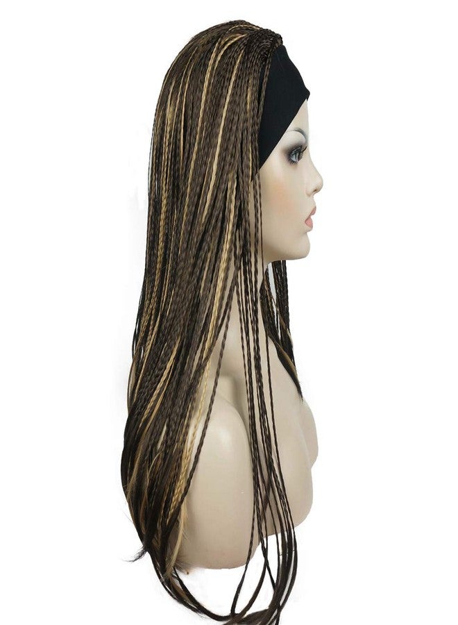 ايمول شعر كروشيه طويل مضفر من Aimole، مضفر يدويًا بالكامل، مع طوق رأس، نصف باروكة (8TT124) - Image 4