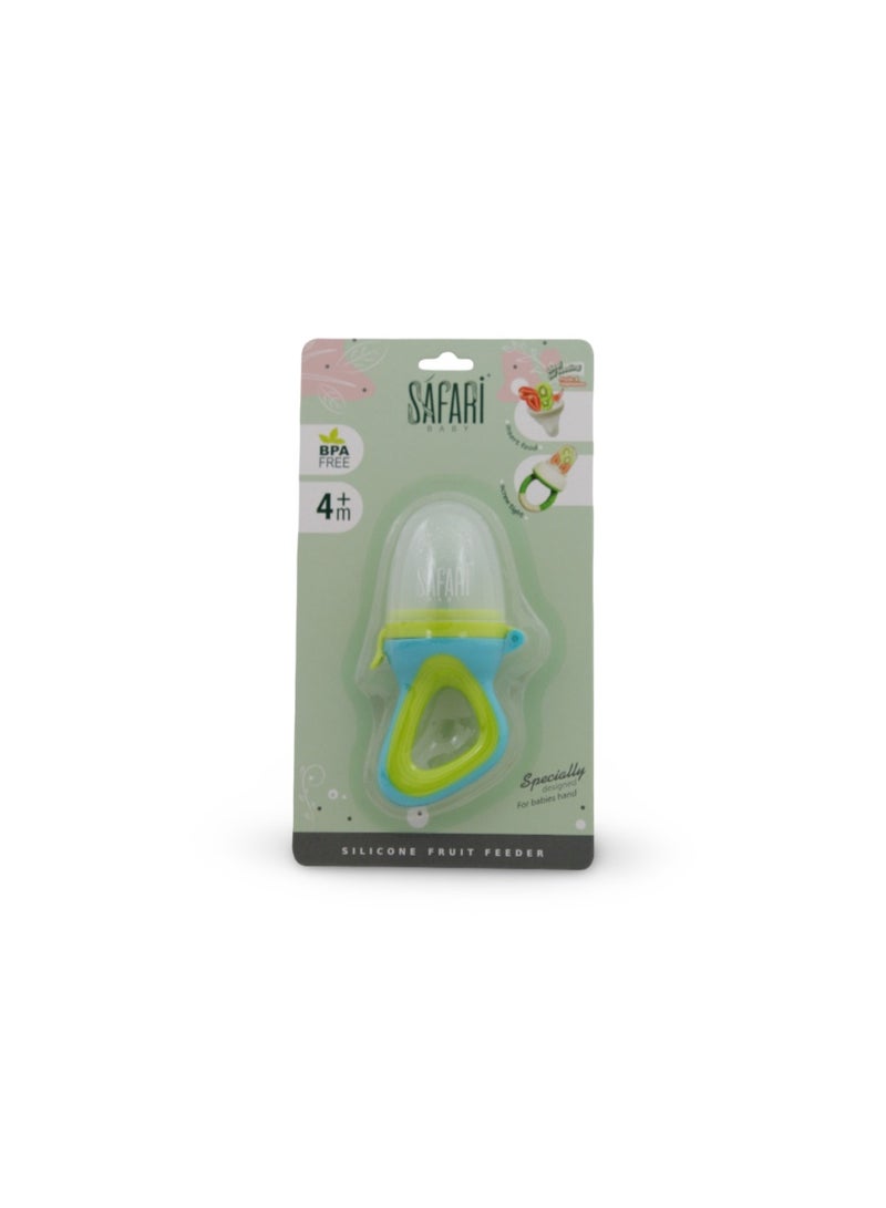 Safari Baby Silicone Fruit Feeder +4m – Green - Image 1