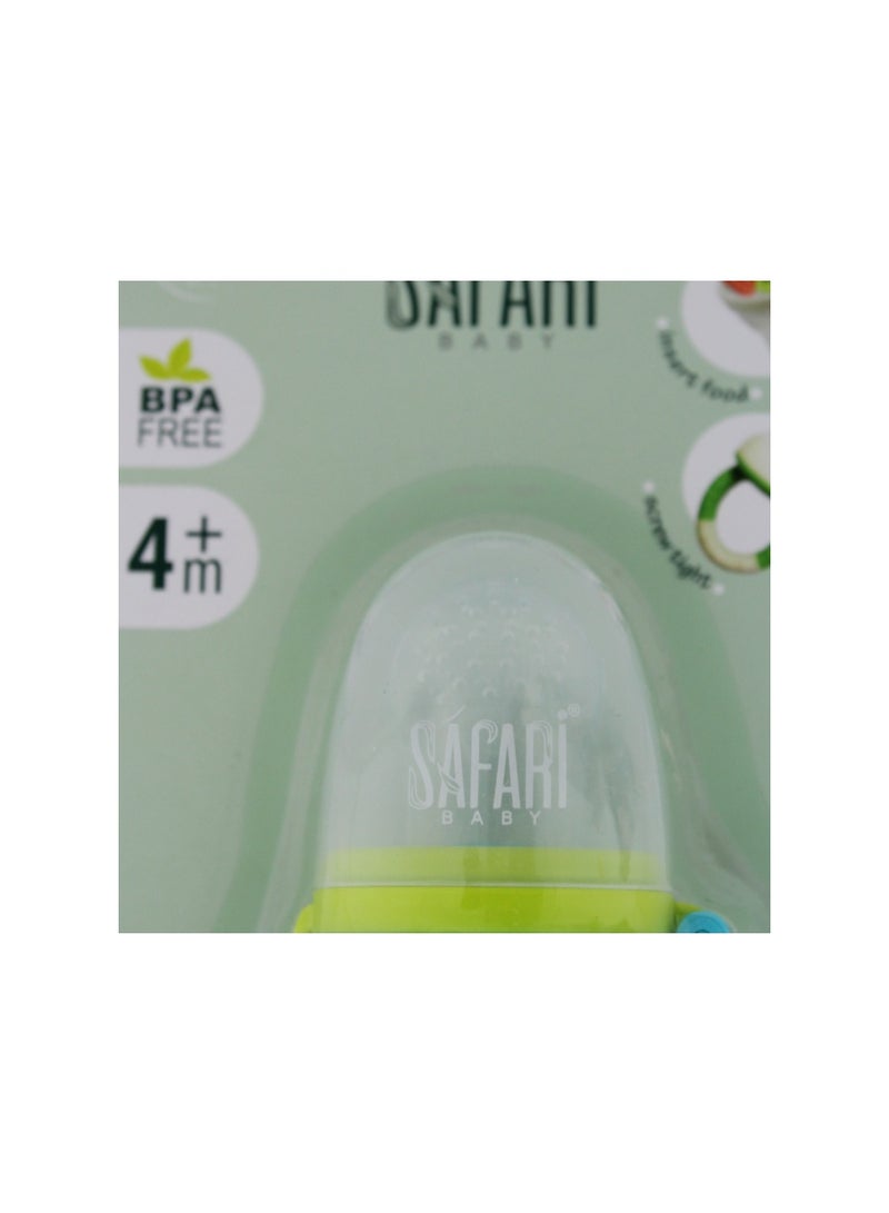 Safari Baby Silicone Fruit Feeder +4m – Green - Image 3