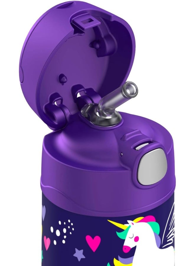 THERMOS THERMOS FUNTAINER STAINLESS STEEL KIDS UNICORN BOTTLE 355ML  - Image 4