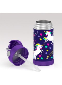THERMOS THERMOS FUNTAINER STAINLESS STEEL KIDS UNICORN BOTTLE 355ML  - Image 5