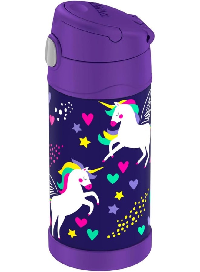 THERMOS THERMOS FUNTAINER STAINLESS STEEL KIDS UNICORN BOTTLE 355ML  - Image 2