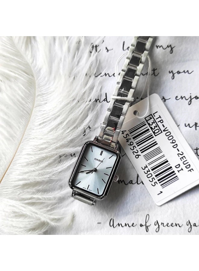 Casio LTP-V009D-2EUDF Women’s Stainless Steel Analog Watch – Blue Dial - Image 4