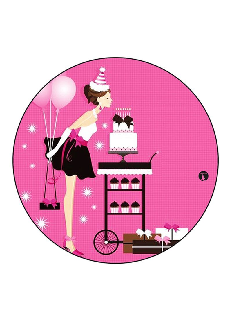 RKN Girl Printed Mouse Pad  Multicolour