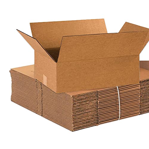 صناديق شحن BOX USA مسطحة 18L x 12W x 6H 25Pack صندوق كرتون مضلع للتعبئة والنقل والتخزين