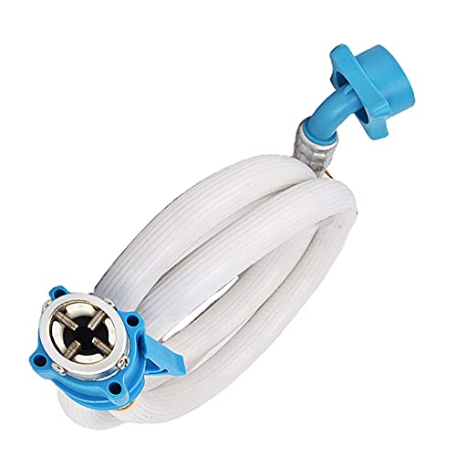 MLD Inlet hose pipe 3Mtr washing machine Fully automatic with Tap Adaptor (Size 3 Meter,Color-Multi, Material-Plastic) - Image 1