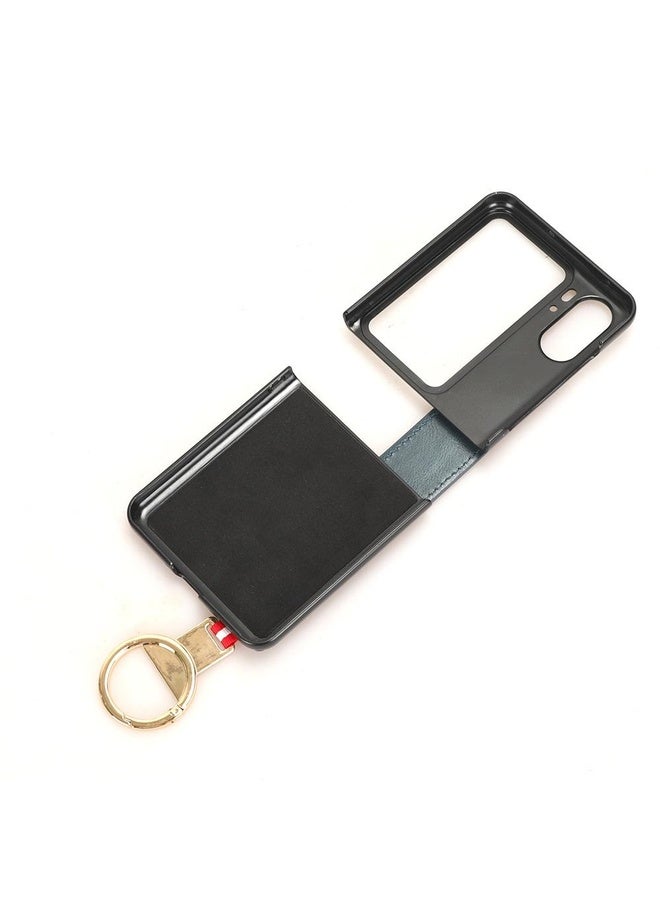 HuHa Case Cover For OPPO Find N2 Flip Wristband Leather Back Phone Case(Brown) - Image 4