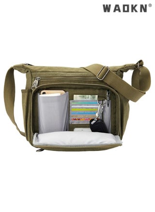 Trendy Canvas Laptop Messenger Bag, Fits 13-Inch Notebooks, Unisex Casual Water Bottle Storage, Effortlessly Create Your Own Personalized Crossbody Style - pzsku/Z7D0DC3067D40E9CB1A8AZ/45/1746225136/4362bc82-e906-4726-8acb-03895186ff33