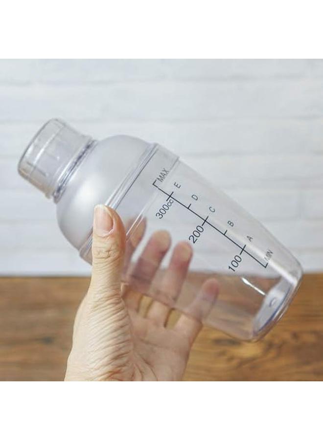 إي سي في في البلاستيك كوكتيل شاكر خلاط مشروبات اليد بوبا الشاي كوب شاكر مع موازين بار أداة شفافة 350 مللي - Image 3