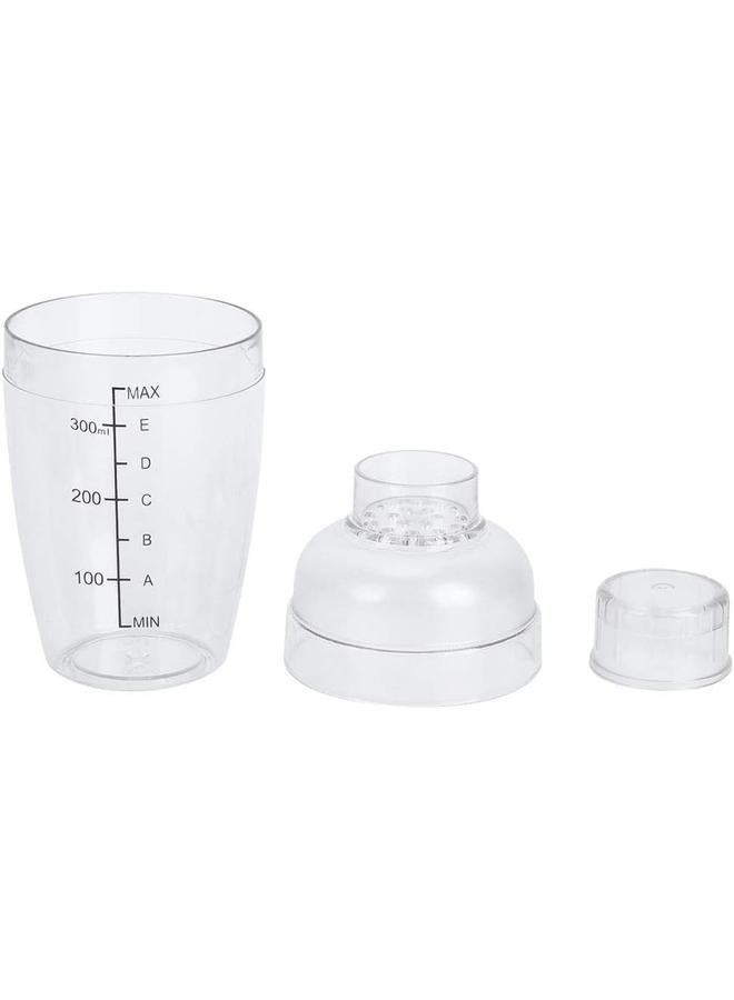 إي سي في في البلاستيك كوكتيل شاكر خلاط مشروبات اليد بوبا الشاي كوب شاكر مع موازين بار أداة شفافة 350 مللي - Image 2