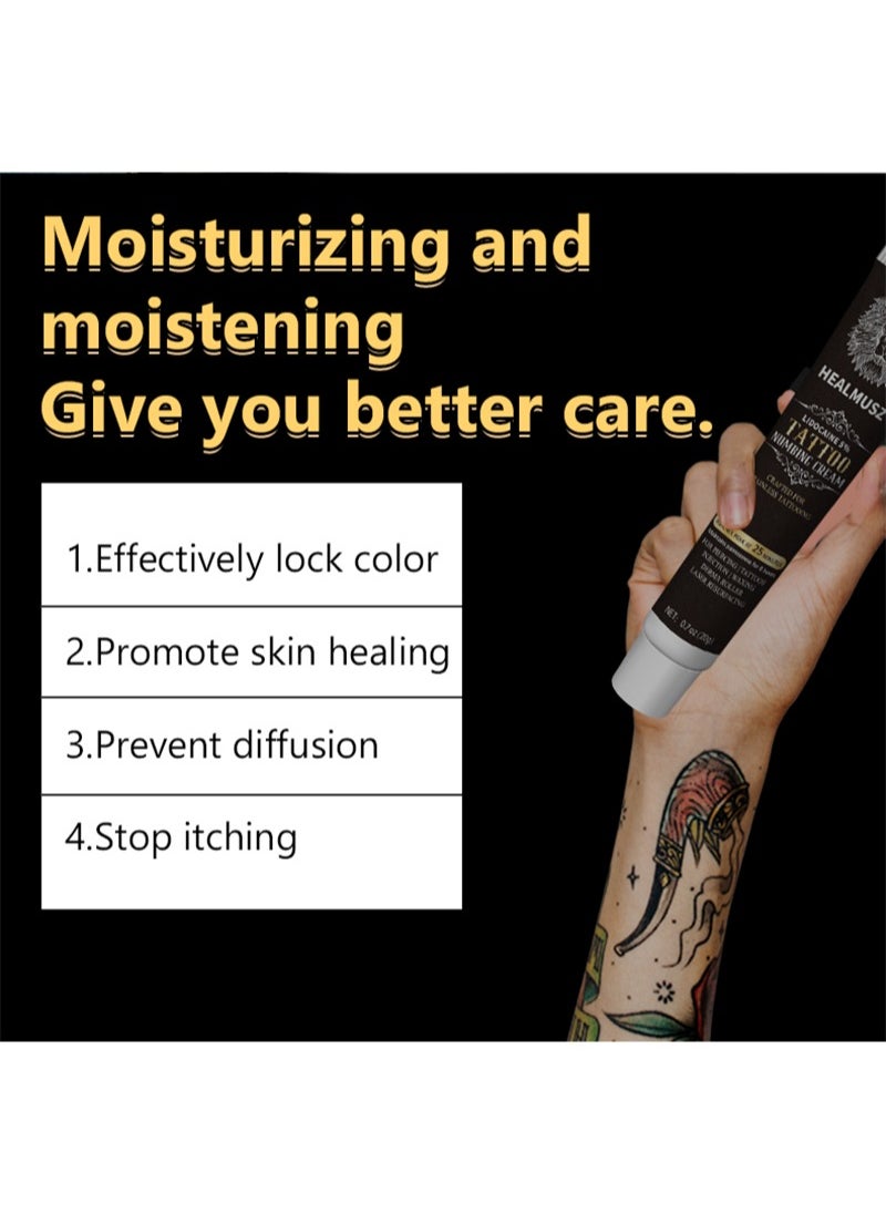 HEALMUSZ - Tattoo Numbing Cream Maximum Strength(20g),Painless Tattoo Numbing Cream,8 Hours Maximum Strength,Best Tattoo Numbing Cream,Premium Numbing Cream for Painless Tattoos,Long-Lasting Tattoo Numbing Spray for Waxing - Image 1