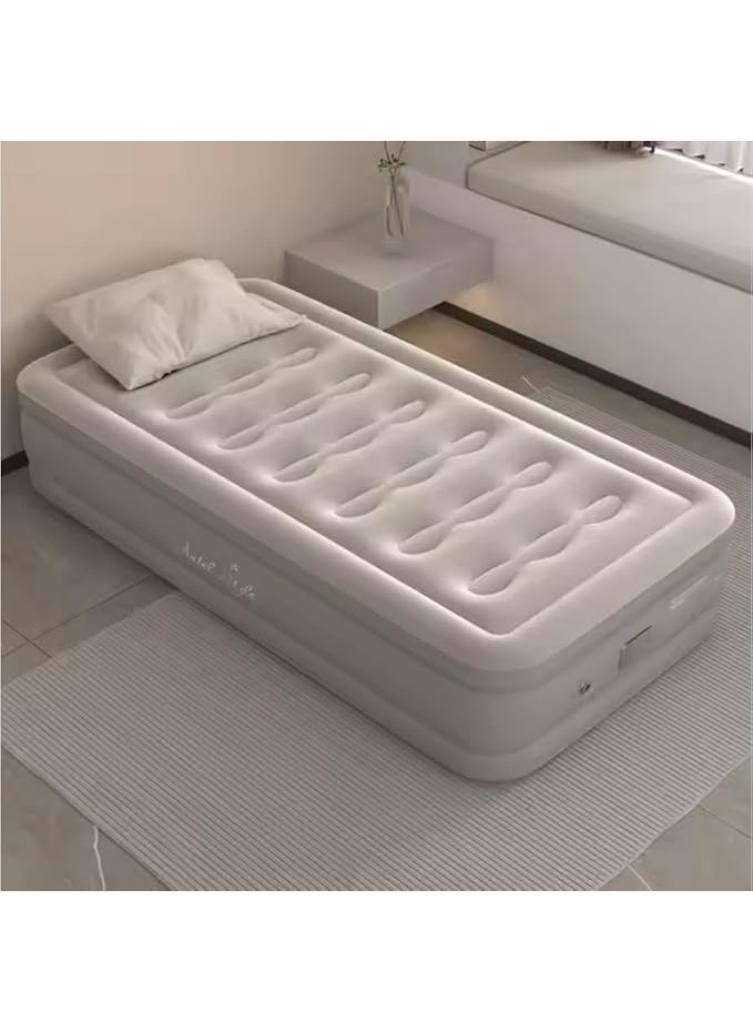 Alinos Single Air Bed Inflatable Bed with Builtin Electric Pump 3 Mins Quick SelfInflationDeflation Guest Air Mattress Blow Up Bed for Home Portable Camping Travel 190x100x40cm 250kg MAX  - Image 1