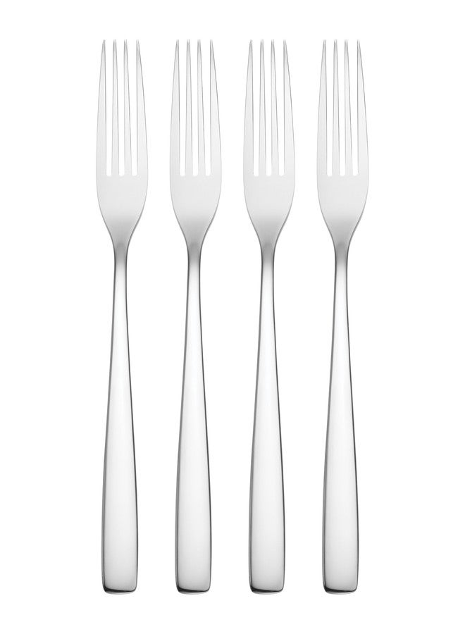 Hampton Forge Silverware Set, Austin Dinner Forks, Set Of 4, Service For 4, 18/0 Stainless Steel, Dishwasher Safe, Flatware Utensils, Cutlery Sets, Stainless Steel, Home and Kitchen (Silver, 4 Piece)