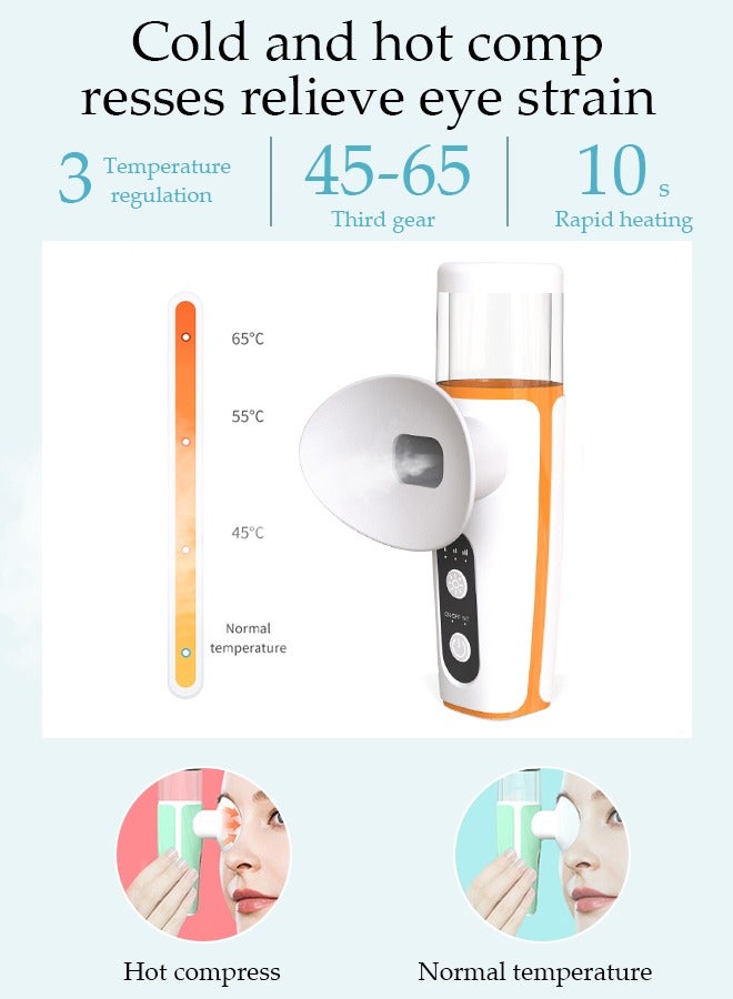 DUNISO Heated Eye Mist Sprayer for Dry Eyes, Rechargeable Eye Mister with Moist Heat to Relief MGD, Blepharitis, Stye, Chalazion,Portable Heated Eye Steamer Humidifier for Eye Skin Care Women & Men in Office - Image 4