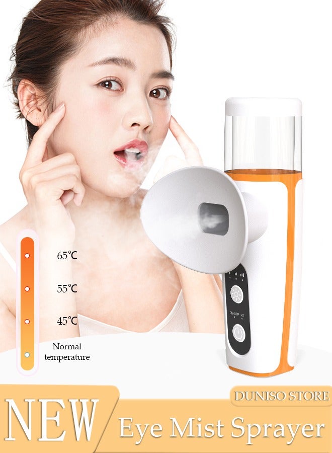 DUNISO Heated Eye Mist Sprayer for Dry Eyes, Rechargeable Eye Mister with Moist Heat to Relief MGD, Blepharitis, Stye, Chalazion,Portable Heated Eye Steamer Humidifier for Eye Skin Care Women & Men in Office - Image 1