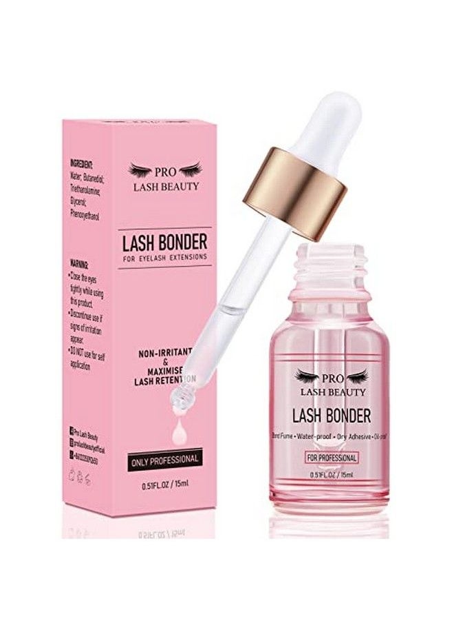 PRO LASHBEAUTY - Lash Bonder For Eyelash Extensions Super Bonder Glue Accelerator Lash Extension Sealant Longer Retention Waterproof Oilproof Special Dropper Design For Dose Control 15Ml - Image 1