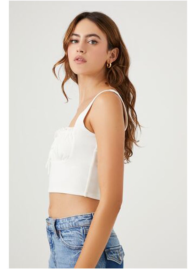 FOREVER 21 - Shirred Crop Top - Image 1