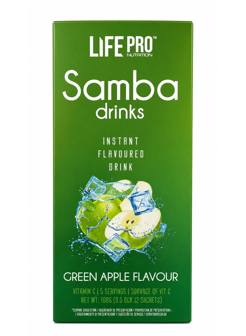 LifePro Life Pro Smaba Drinks 12 Sachets / Green Apple – Instant Hydration & Refreshing Drink Mix - Image 1