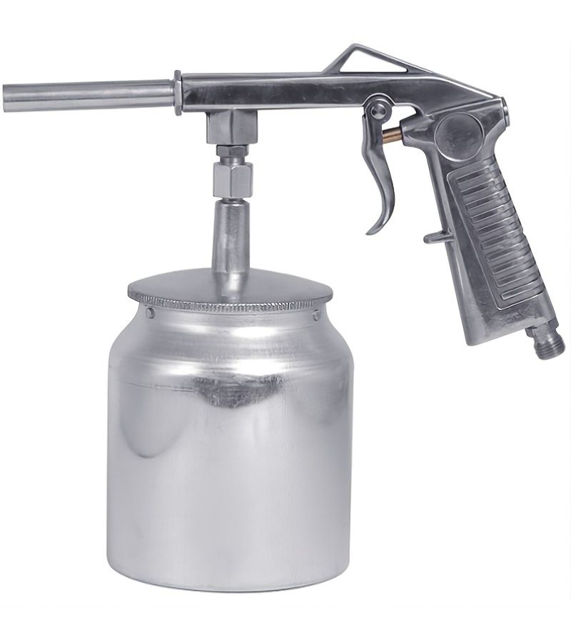 Aluminum Air Spray Gun 1pc Suction Cup for Truck Bed Lining Rust Proof Coating Polishing Primer - Image 1