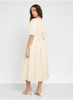 Ted Baker V-Neck Balloon Sleeve Dress  - Image 2