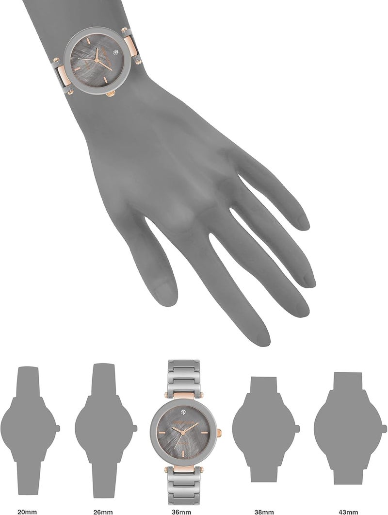 Anne Klein Women's Diamond Dial Ceramic Bracelet Watch - Image 2