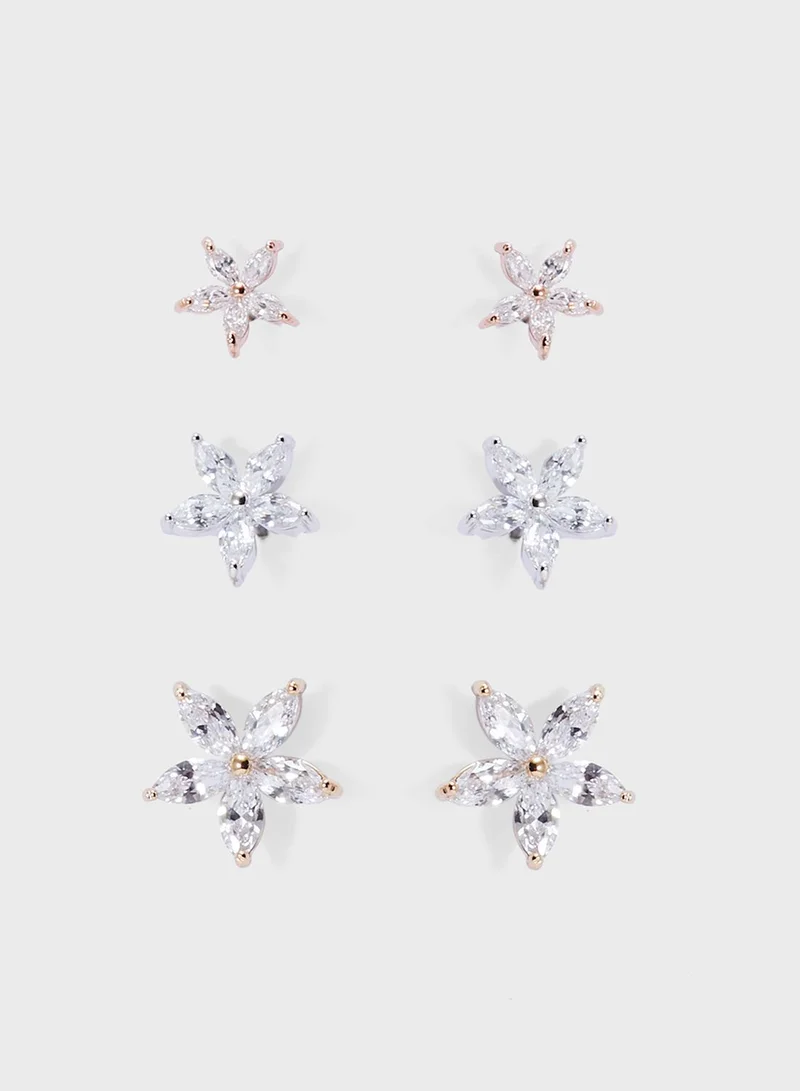 ALDO Fyndra Multipack Flower Earing