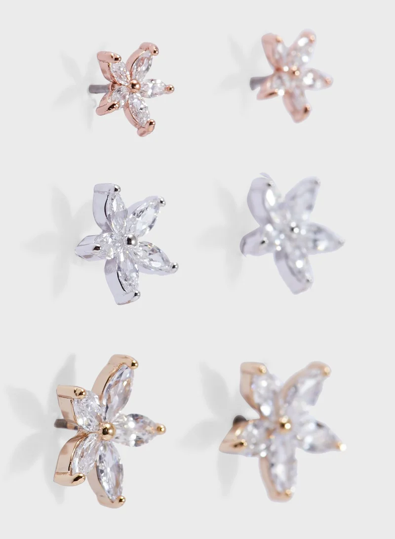ALDO Fyndra Multipack Flower Earing