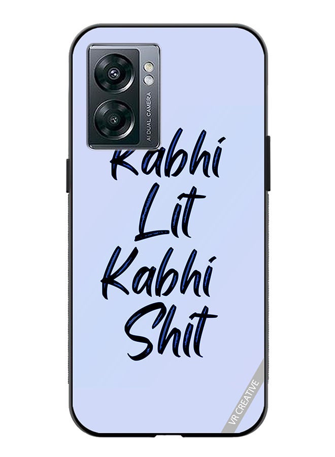 VR CREATIVE Protective Case Cover For OnePlus Nord N300 Kabhi Lit Kabhi Shit Hindi Quots Design Multicolour - Image 1