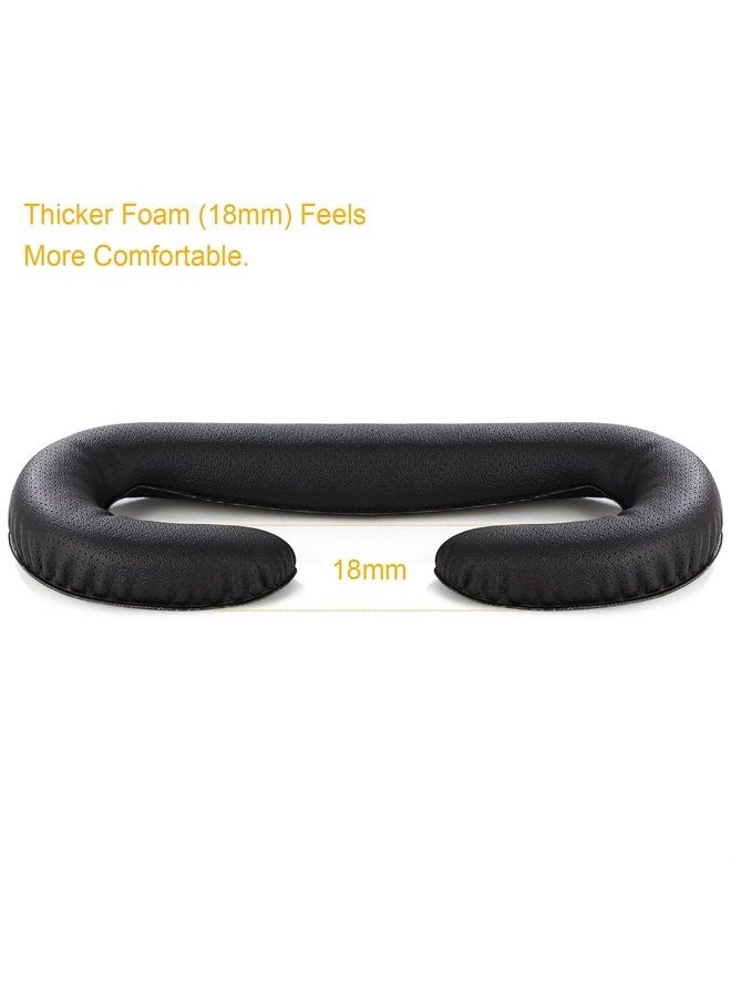 Vive VR Face Cover, JARMOR Replacement Eye Mask Pad with Memory Foam & PU Leather [Better FOV] [2 Pack, 6MM & 18MM] for HTC Vive VR - Black - Image 4