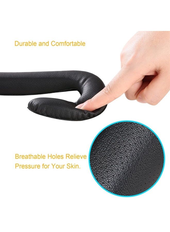 Vive VR Face Cover, JARMOR Replacement Eye Mask Pad with Memory Foam & PU Leather [Better FOV] [2 Pack, 6MM & 18MM] for HTC Vive VR - Black - Image 2