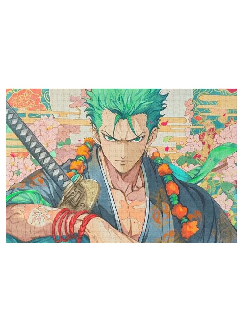 EBMINI One Piece King Puzzle Cartoon Welfare 1000 Pieces With Photo Frame 