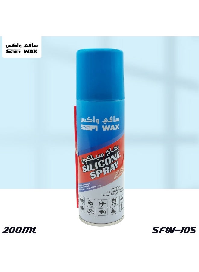 Safi WAX 3 pcs Safi Wax Silicone Spray Moisturizes, Protects And Restores Elasticity for Rubber, Leather And Plastic Parts 200ml SFW-105 - Image 2