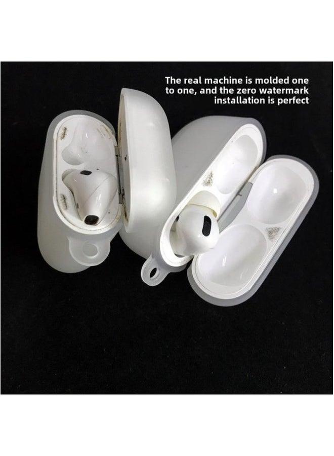 For Airpods Earphone Protective Cover TPU Translucent Frosted Three Generation Storage Box Material-Colour:Material + Independent Packaging Carabiner-Applicable Model:Airpods Pro 2 - Image 3