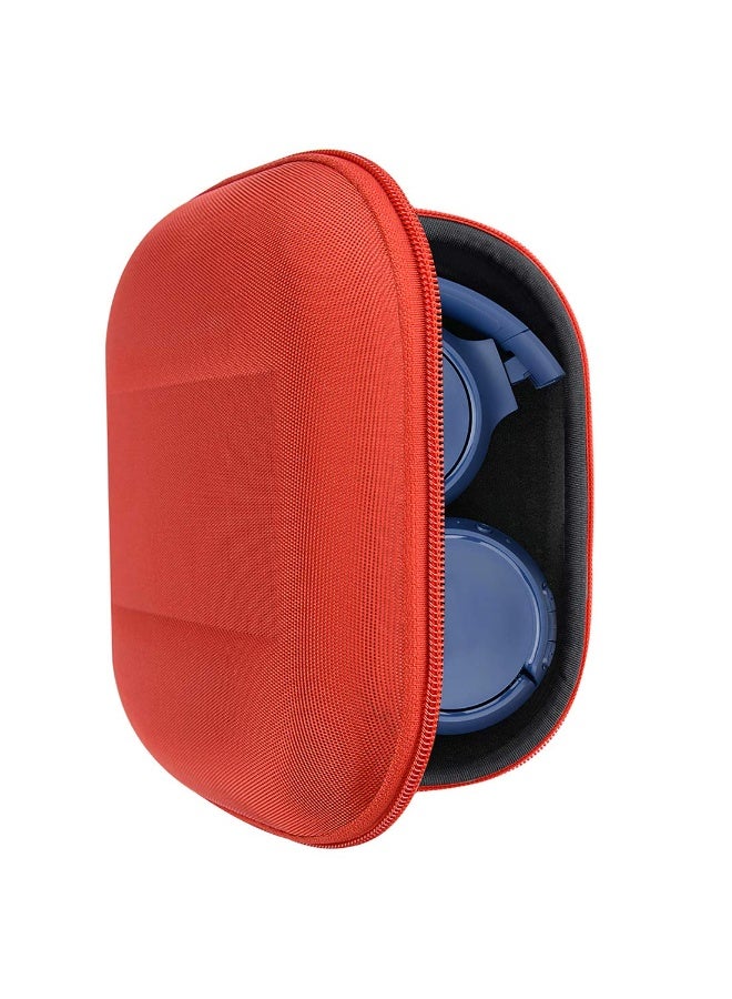 Headphones Case Compatible with JBL Tune 510BT, Tune 660NC, Tune 560BT, Tune 500BT, Jr 310BT, Replacement Hard Shell Travel Carrying Bag with Cable Storage (Red) - Image 1