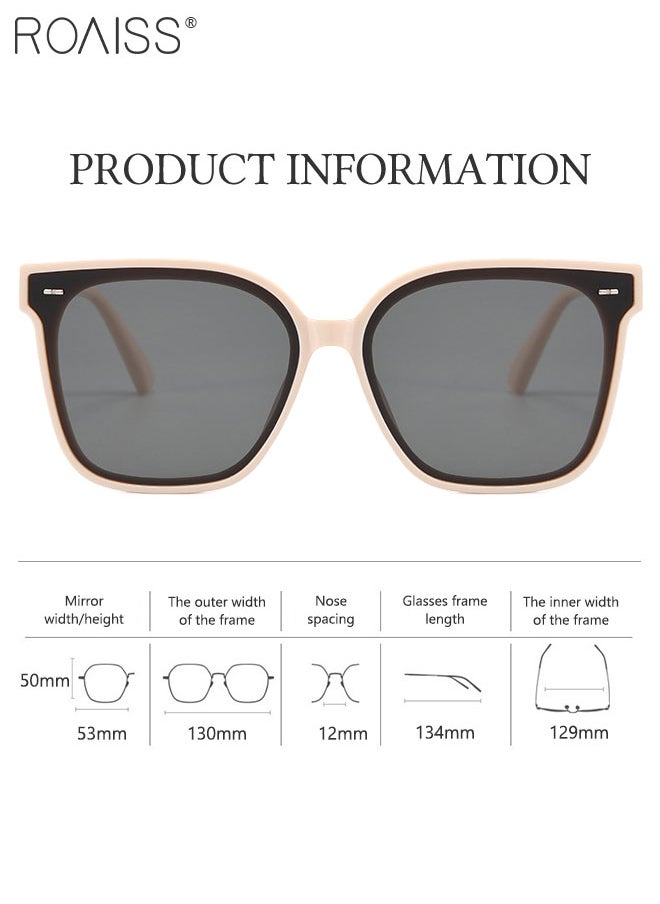 roaiss Square Polarized Sunglasses for Kids, UV400 Protection Cute Beach Holiday Sun Glasses with Lightweight Flexible TPEE Frame for Boys Girls and Children Age 3-12, 53mm  - Image 3