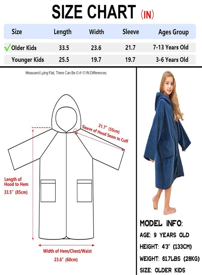 Hiturbo Kids Bath Towel Hoodie: Soft Plush Zipper Surf Poncho - Image 2