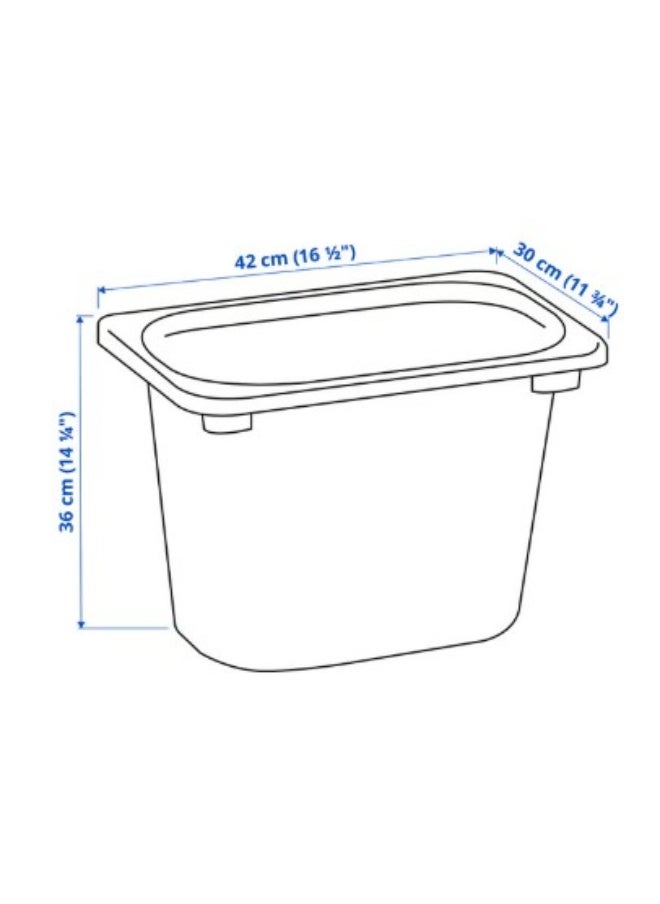 IKEA (IKEA) Storage box, white, 42x30x36 cm  - Image 3