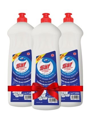 Dishwashing Liquid Blue 1L SW3 (Pack of 3) | Powerful Grease Removal, Long-Lasting Foam, Gentle on Hands, Fresh Fragrance, Ideal for Kitchen Dish Cleaning - pzsku/Z7D0EBF89331562CF3F3DZ/45/1751603322/481a9c97-78be-4c7e-bf67-c437c060ace1