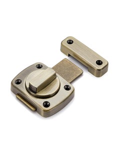 GOMETY Rotate Bolt Latch Gate Latches Safety Door Lock,Pet Door Lock, Bathroom,Cabinet Furniture,Windows,Antique Lock Gate Latches Wine Cabinet Closet Door Latches (Bronze)  - Image 1