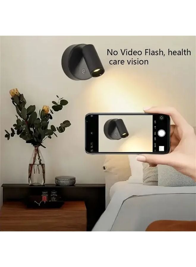 White LED Spotlight Magnetic Hanging Wall Lamp 3 Color Dimmable Touch USB Rechargeable 360 Rotatable - Image 3