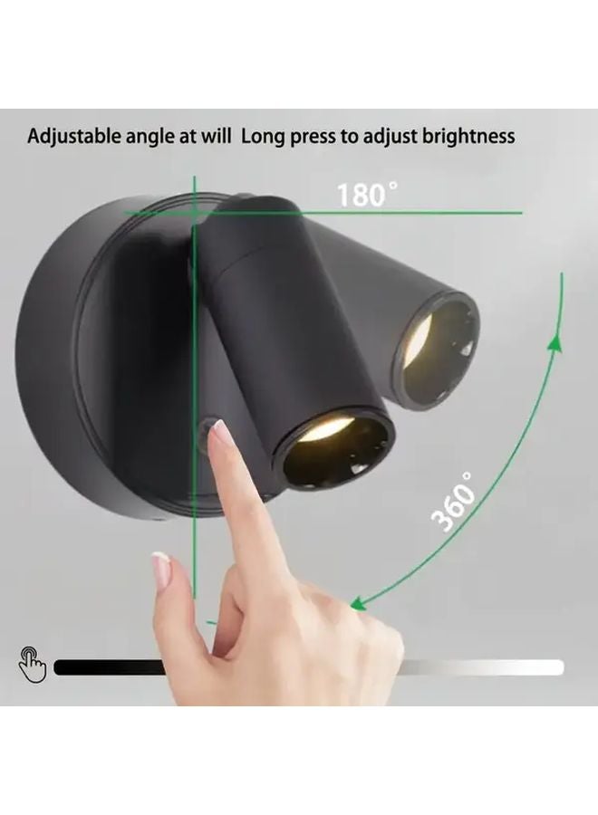 White LED Spotlight Magnetic Hanging Wall Lamp 3 Color Dimmable Touch USB Rechargeable 360 Rotatable - Image 5